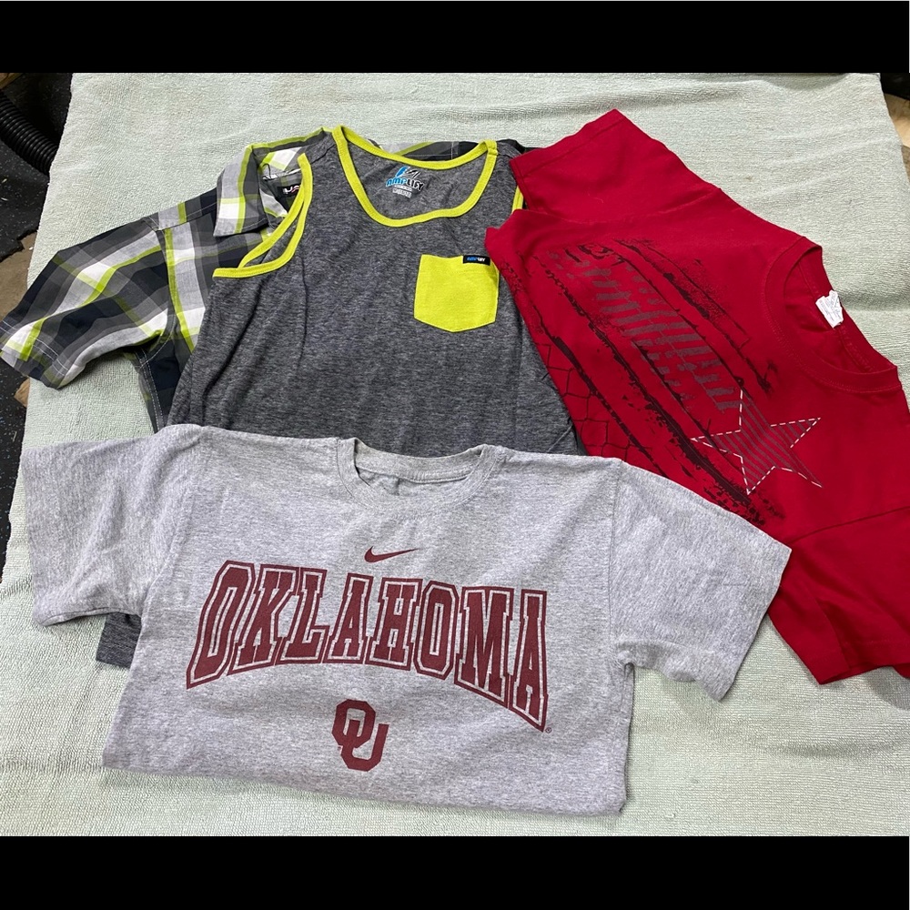 Boys shirt bundle, small, medium & large